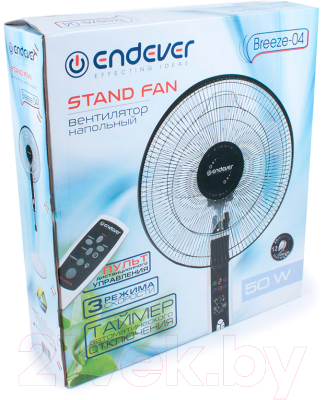 Вентилятор Endever Breeze-04 (белый/коричневый)