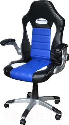 Кресло геймерское Mio Tesoro Данте AOC-8033 (черный/белый/синий)
