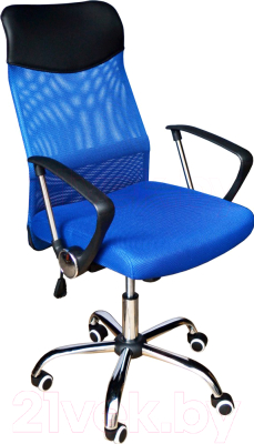 Кресло офисное Mio Tesoro Фредо AOC-8648 (черный/голубой)