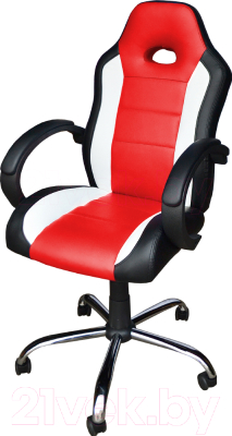 Кресло геймерское Mio Tesoro Фабио AOCB-MC007 (черный/белый/красный)