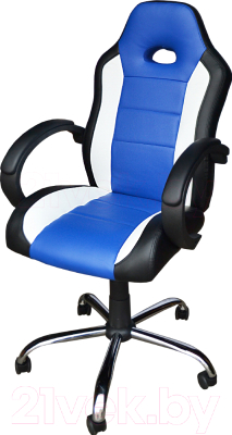 Кресло геймерское Mio Tesoro Фабио AOCB-MC007 (черный/белый/синий)