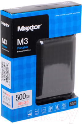 Внешний жесткий диск Seagate External M3 Portable 500GB (STSHX-M500TCBM)