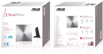 Привод DVD-RW Asus SDRW-08U5S-U (серебристый)