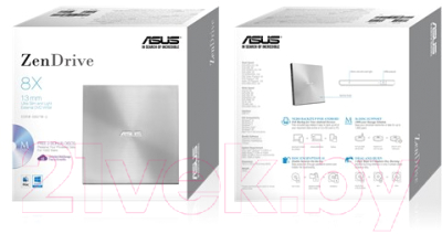 Привод DVD Multi Asus SDRW-08U7M-U (серебристый)