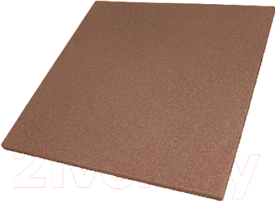 Резиновая плитка EcoStep 500x500x10 (коричневый)