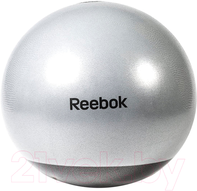 Фитбол гладкий Reebok RAB-40017GR (серый/черный)