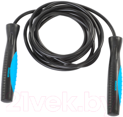 Скакалка Reebok Pro RARP-11082CY (черный/голубой)