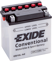 Мотоаккумулятор Exide Conventional EB10L-A2 (11 А/ч) - 