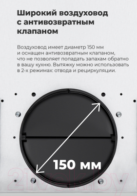 Вытяжка наклонная Maunfeld Manchester Light 90 (черный)