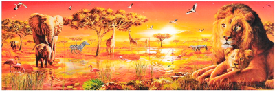Пазл Clementoni Панорама. Африканская саванна 39259 (1000эл)