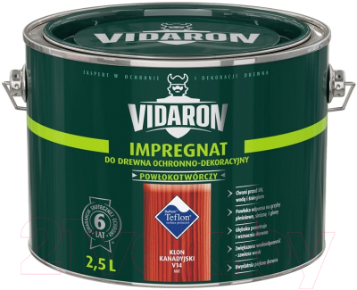 Защитно-декоративный состав Vidaron Impregnant V14 Канадский клен (2.5л)