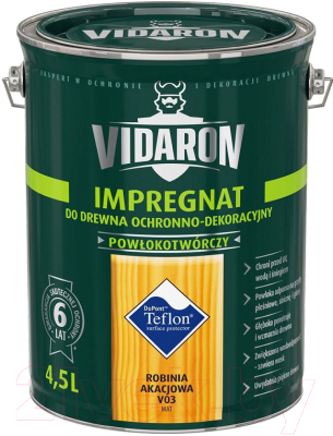 Защитно-декоративный состав Vidaron Impregnant V03 Белая акация (4.5л)