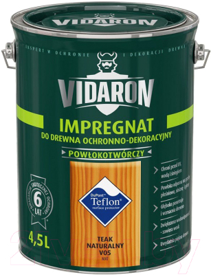 

Защитно-декоративный состав Vidaron, Светло-коричневый, Impregnant V05 Натуральный тик