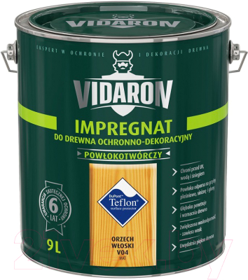 Защитно-декоративный состав Vidaron Impregnant V04 Грецкий орех (9л)