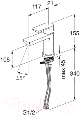 Смеситель Gustavsberg Estetic GB41218051 41