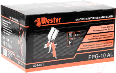 Пневматический краскопульт Wester FPG-10AL HP