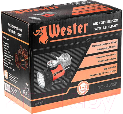 Автомобильный компрессор Wester TC-4035F
