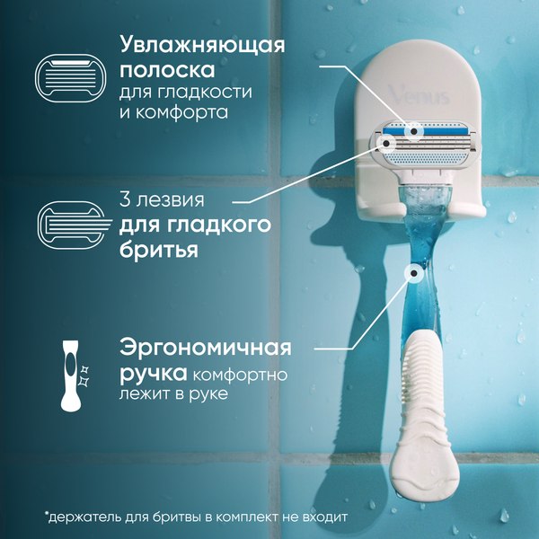 Бритвенный станок Gillette Venus (+ 1 кассета)