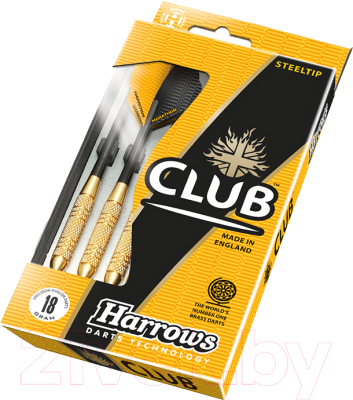 Набор дротиков для дартса Harrows Club Brass 3x23gR / 5611