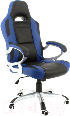 Кресло геймерское Calviano XRacer (чёрный/синий)