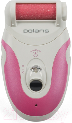 Электропилка для ног Polaris PSR 0801 (белый/розовый)