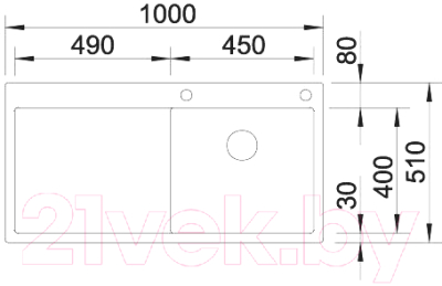 Мойка кухонная Blanco Claron 5S-IF/A / 514000