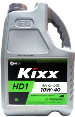 Моторное масло Kixx Fully Synthetic HD1 10W40 /  L2061360E1 (6л)