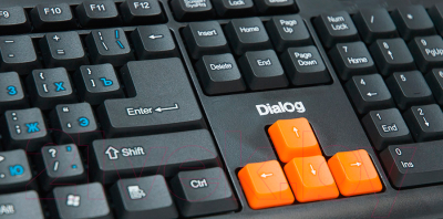 Клавиатура Dialog KS-020U (черный/оранжевый)