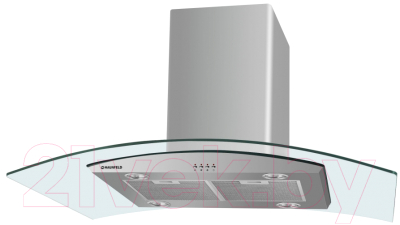 Вытяжка купольная Maunfeld PlusA Isla 90 (нержавеющая сталь/прозрачный)