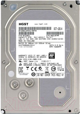 Жесткий диск HGST Ultrastar 7K6000 6TB (HUS726060ALE614)