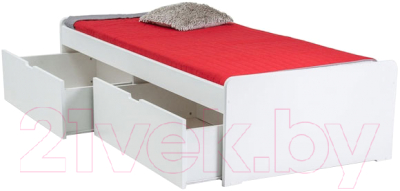 Односпальная кровать Signal Sid 90x200 (белый)