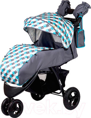 Детская прогулочная коляска Babyhit Voyage Air (серый/голубой)