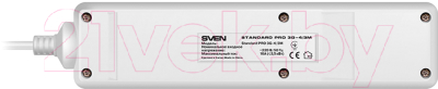 Сетевой фильтр Sven Standard Pro 3G-4 (5м, белый)