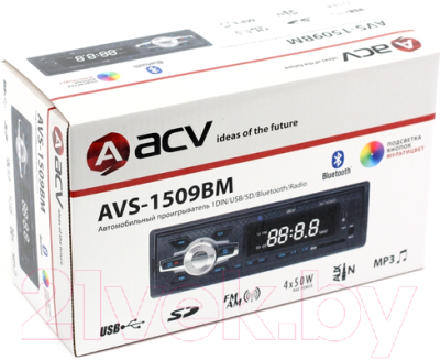 Бездисковая автомагнитола ACV AVS-1509BM