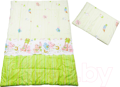Комплект постельный для малышей Баю-Бай Забава / К20-З3 (зеленый)