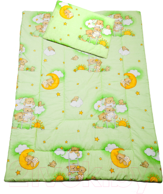 Комплект постельный для малышей Баю-Бай Нежность / К20-Н3 (зеленый)