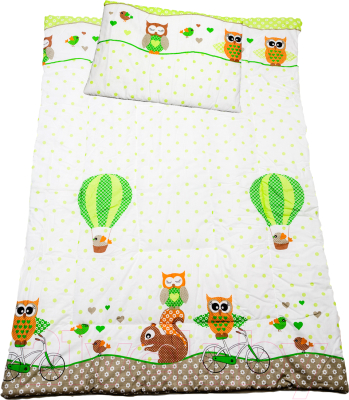 Комплект постельный для малышей Баю-Бай Раздолье / К20-Р3 (зеленый)