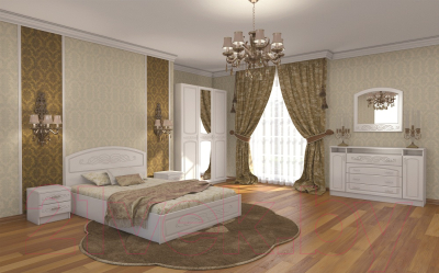 Комплект мебели для спальни Нарус Венеция-2 (жемчуг)