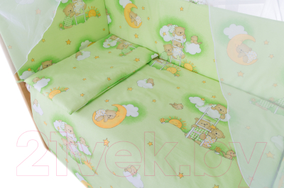 Комплект постельный для малышей Баю-Бай Нежность / К31-Н3 (зеленый)