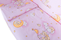 Комплект постельный для малышей Баю-Бай Нежность / К60-Н1 (розовый) - 