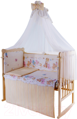Комплект постельный для малышей Баю-Бай Забава / К70-З2 (бежевый)