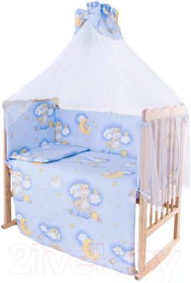 Комплект постельный для малышей Баю-Бай Нежность / К70-Н4 (голубой)