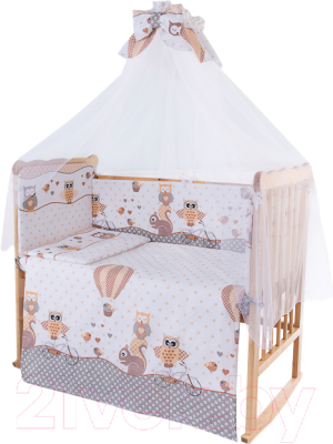 Комплект постельный для малышей Баю-Бай Раздолье / К70-Р2 (бежевый)