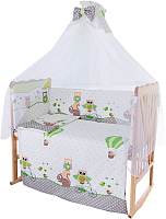 Комплект постельный для малышей Баю-Бай Раздолье / К70-Р3 (зеленый) - 