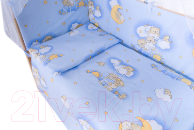 Комплект постельный для малышей Баю-Бай Нежность / К80-Н4 (голубой)