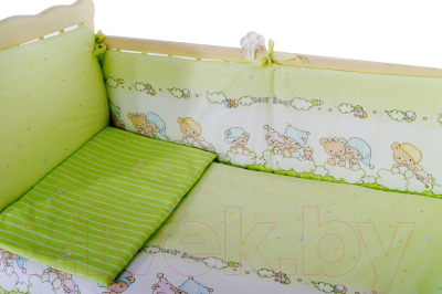 Комплект постельный для малышей Баю-Бай Мечта / К90-М3 (зеленый)