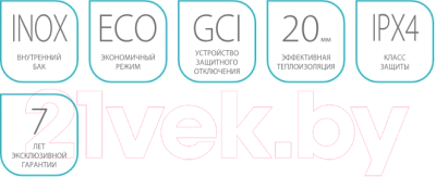 Изображение товара Накопительный водонагреватель Ballu BWH/S 10 Omnium U