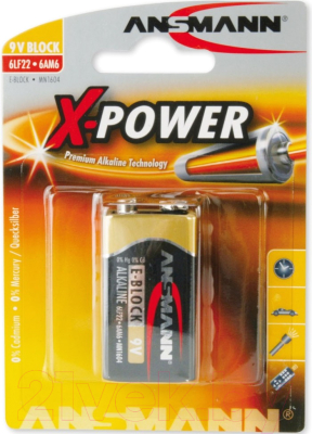 Батарейка Ansmann Xpower 9V-E 5015643
