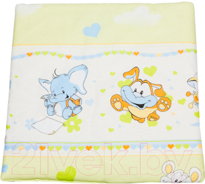 Подушка для малышей Баю-Бай Улыбка ПШ10-У3 (зеленый)
