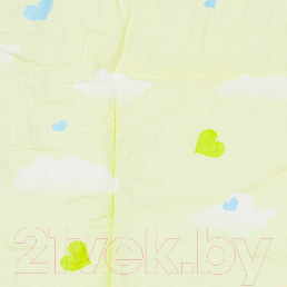 Подушка для малышей Баю-Бай Улыбка ПШ10-У3 (зеленый) - вариации рисунка подушки